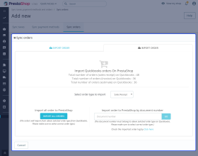 Prestashop QuickBooks Connector