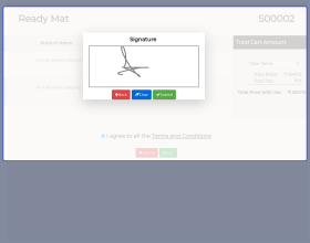 Odoo Order Signature Screen