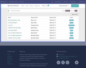 Odoo Website Library Management System