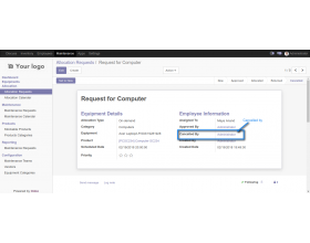 Odoo Equipment Allocations