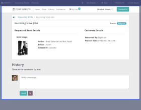 Odoo Website Library Management System
