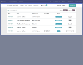Odoo Website Library Management System