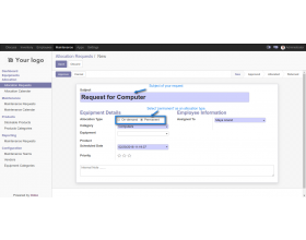 Odoo Equipment Allocations