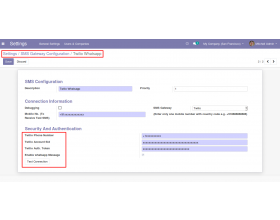 Odoo Twilio Whatsapp Integration