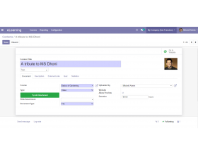 Odoo eLearning Video Uploader