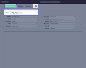 Odoo POS Customer Contact