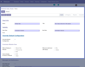 Odoo Website Daily Deals