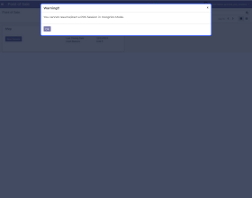 Odoo Prevent POS Session In Incognito Mode
