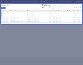 Odoo Subscription Management