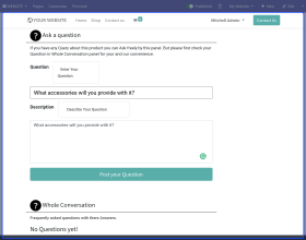 Odoo Website Product Question And Answers