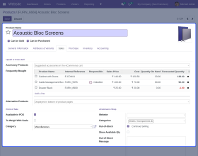 Odoo Frequently Bought Together Products