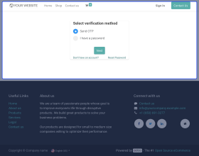 Odoo Website OTP Authentication