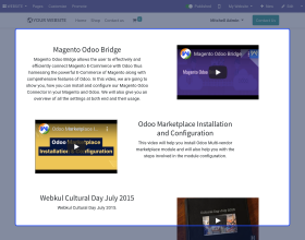 Odoo Website Product Multi-Videos