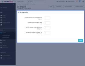 Prestashop Shopping List