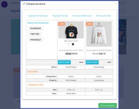 Prestashop Product Comparison