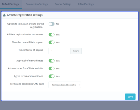 Prestashop Affiliate Program