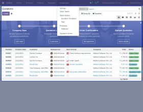 Odoo Order Signature Screen