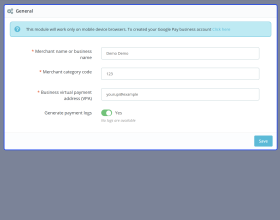 Prestashop Google Pay Payment Gateway For India