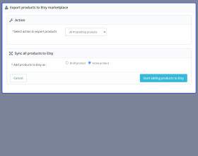 Prestashop Etsy Connector