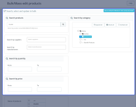 Prestashop Bulk Product Edit