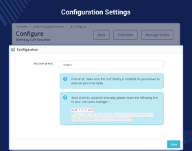Prestashop Birthday Gift Voucher