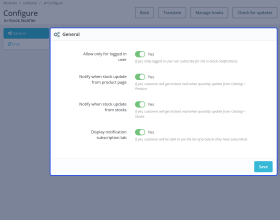 Prestashop Stock Alert | Instock Notifier