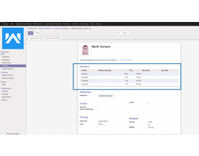 Odoo Manage Vendors Per Variant