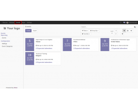Odoo Events: Calendar View 