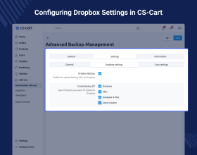 CS-Cart Advanced Backup Management