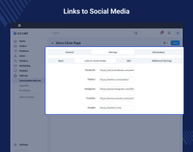 CS-Cart Store Close Custom Page