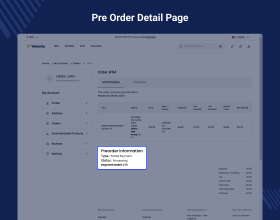 Laravel eCommerce Pre Order