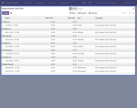 Odoo Appointment Management System