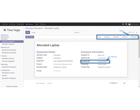 Odoo Equipment Allocations