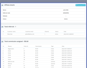 Prestashop Affiliate Program