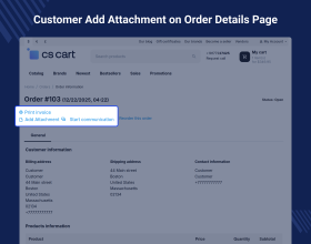 Order Attachment for CS-Cart