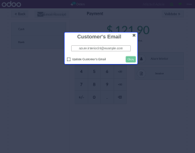 Odoo POS Email Receipt
