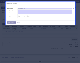Odoo Rental Sale Management