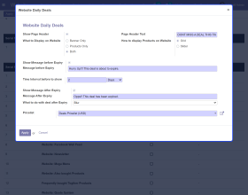 Odoo Website Daily Deals