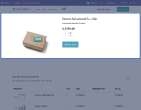 Odoo Website Advanced Bundle Product