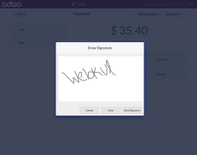 Odoo POS Signature