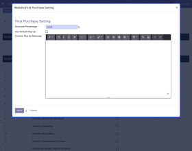 Odoo Website First Purchase Discount