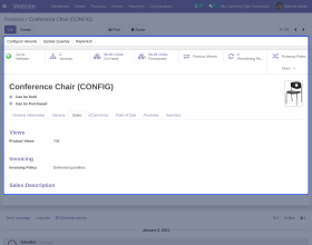 Odoo Website Most Viewed Products
