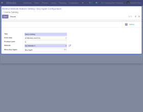 Odoo Website Buy Again