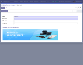 Odoo Website Banner Slider