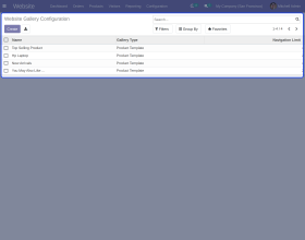Odoo Website Product Gallery