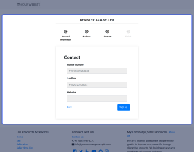 Odoo Marketplace Multi Step Vendor Signup