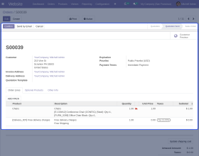 Odoo Website Customize Bundle Products