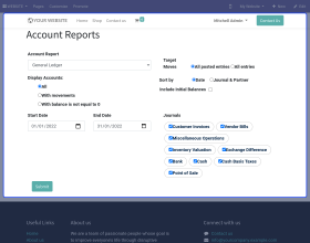 Odoo Accounting Web Report