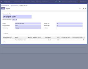 Odoo Image Watermarker