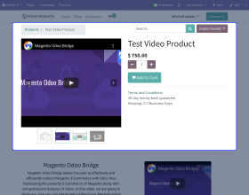 Odoo Website Product Multi-Videos